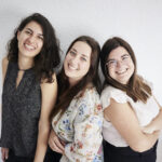 Las tres chicas del equipo de la vivienda “Lluerna"